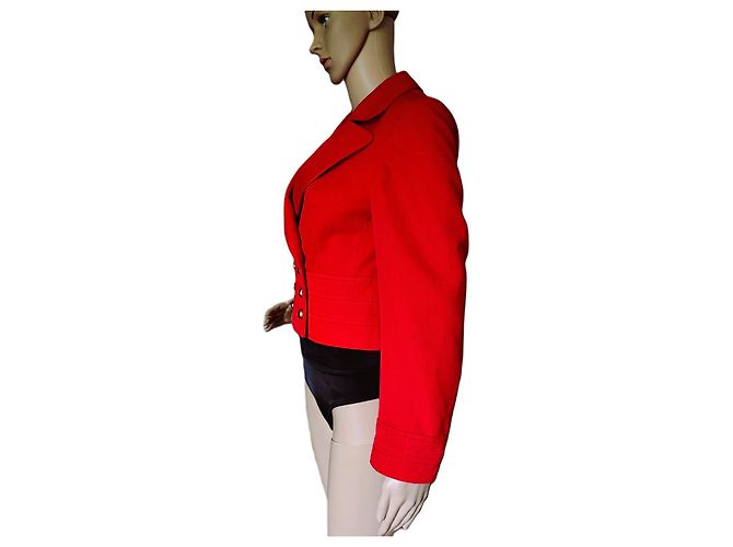 Autre Marque Roger and Jean Gainon Red Wool Jacket - view 4