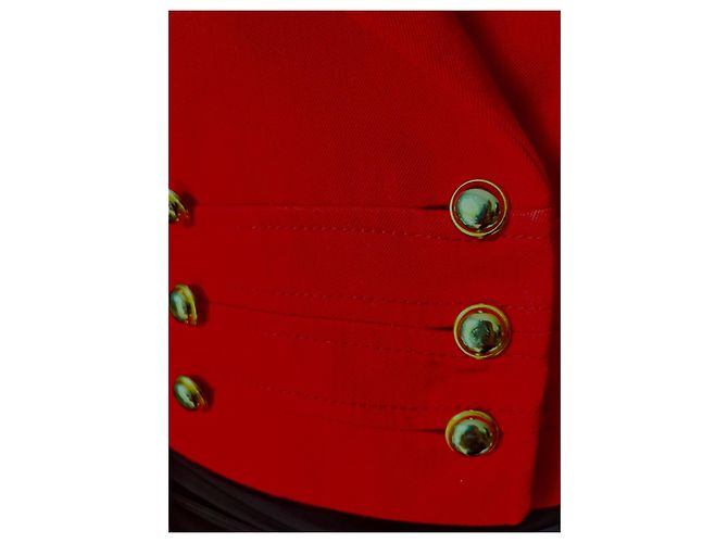 Autre Marque Roger and Jean Gainon Red Wool Jacket - view 5