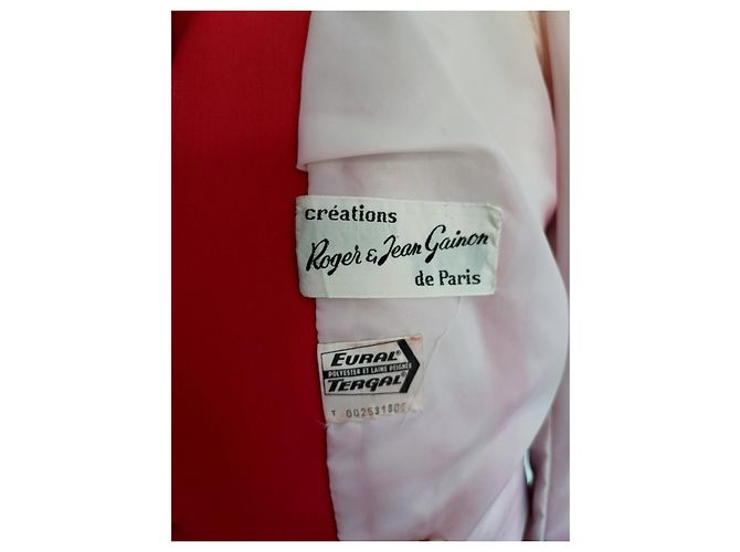 Autre Marque Roger and Jean Gainon Red Wool Jacket - view 8