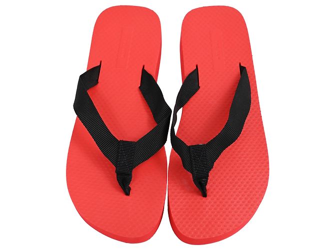 Las chanclas de plataforma Dune de The Row en goma roja - vista 5