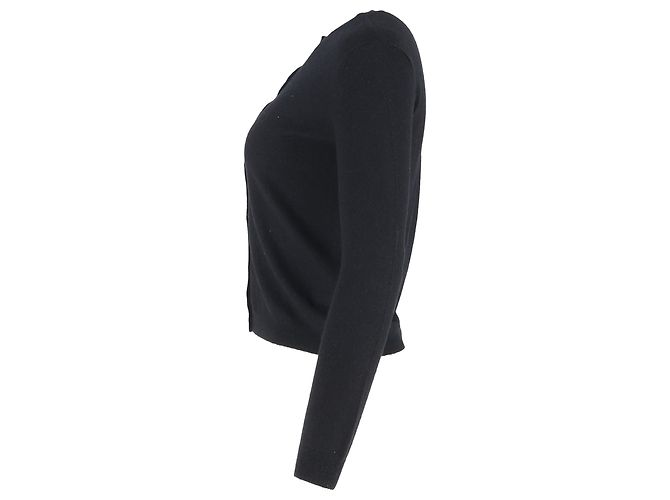 Knopf-Cardigan RED Valentino aus schwarzer Wolle - Ansicht 2