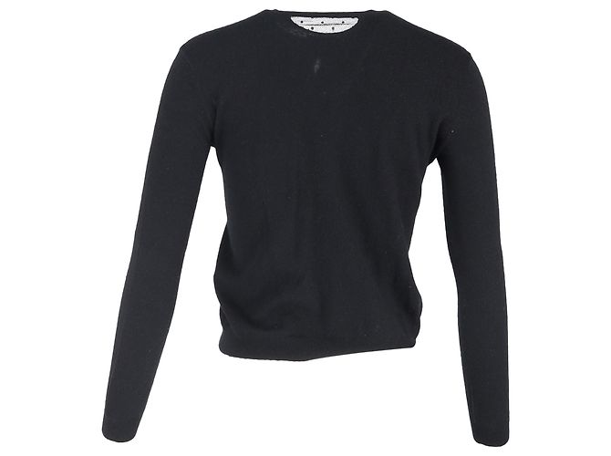 Knopf-Cardigan RED Valentino aus schwarzer Wolle - Ansicht 3