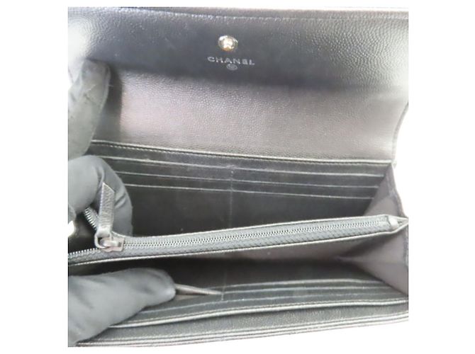 Chanel Boy Chanel Caviar Long Wallet Black - view 9