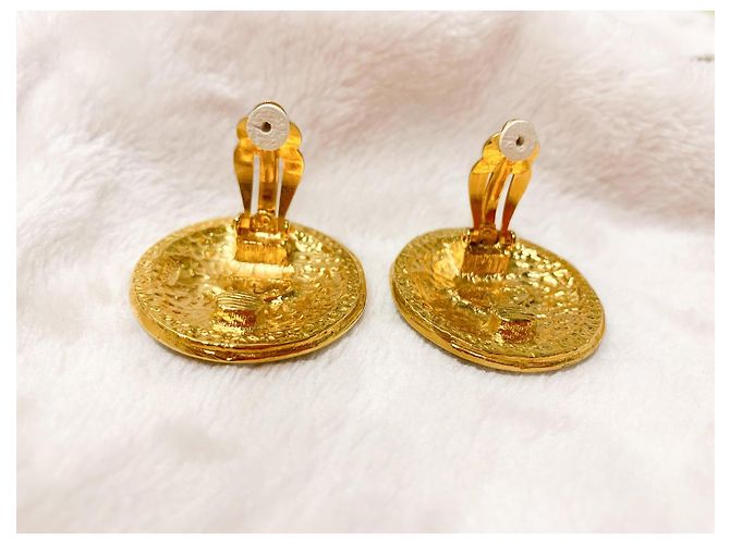 Orecchini Vintage Chanel della metà degli anni '80 D'oro - vista 3