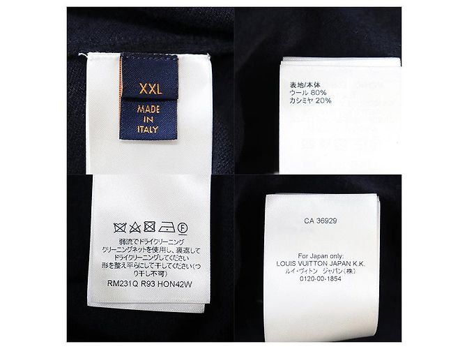 Strickpullover aus Wolle und Kaschmir mit Monogramm Signature von Louis Vuitton Blau - Ansicht 10