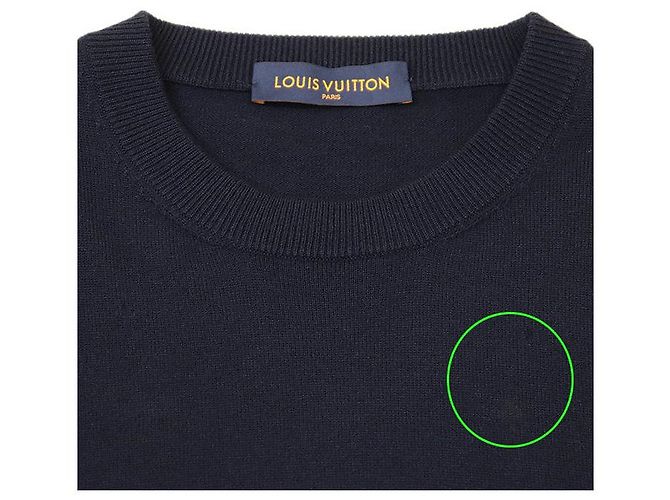 Strickpullover aus Wolle und Kaschmir mit Monogramm Signature von Louis Vuitton Blau - Ansicht 2