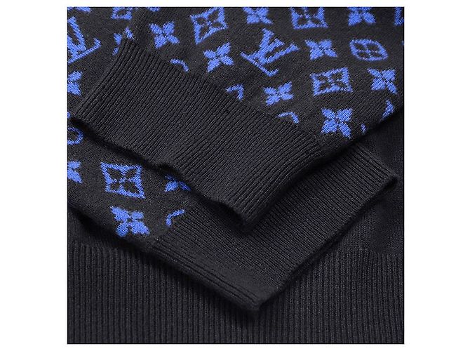 Strickpullover aus Wolle und Kaschmir mit Monogramm Signature von Louis Vuitton Blau - Ansicht 5