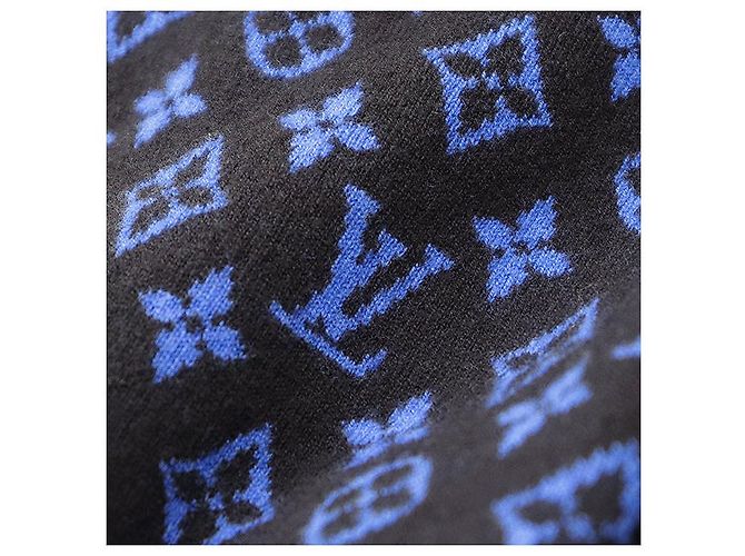 Strickpullover aus Wolle und Kaschmir mit Monogramm Signature von Louis Vuitton Blau - Ansicht 7