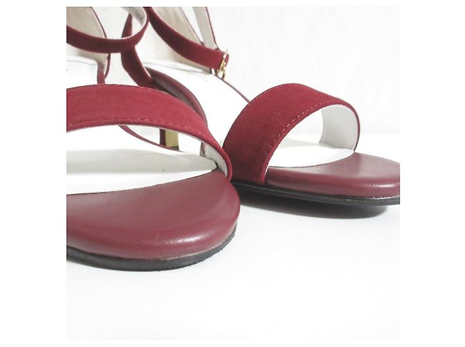 Autre Marque PICHE Riemchen Sandalen mit Absatz Braun Bordeaux - Ansicht 4