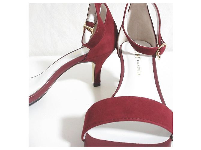 Autre Marque PICHE Riemchen Sandalen mit Absatz Braun Bordeaux - Ansicht 5