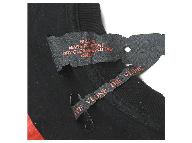 Autre Marque Camiseta de algodón VLONE Fragment Design Negro - vista 3