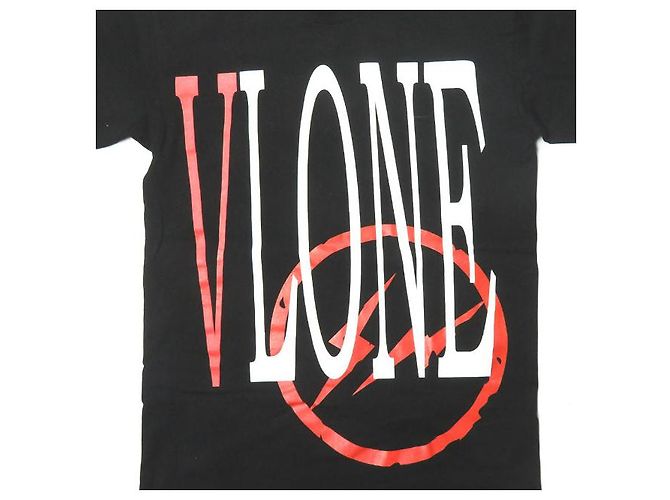 Autre Marque Camiseta de algodón VLONE Fragment Design Negro - vista 6