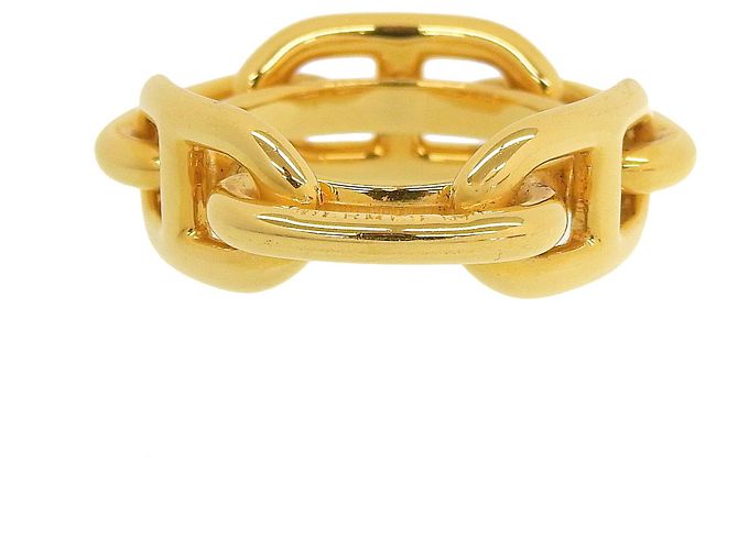 Ring Anel de lenço Hermès Rugate Chne Dourado - vista 4