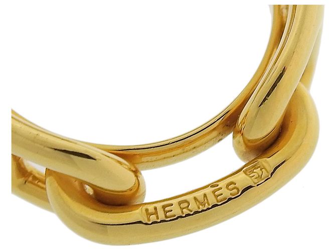 Ring Anel de lenço Hermès Rugate Chne Dourado - vista 5