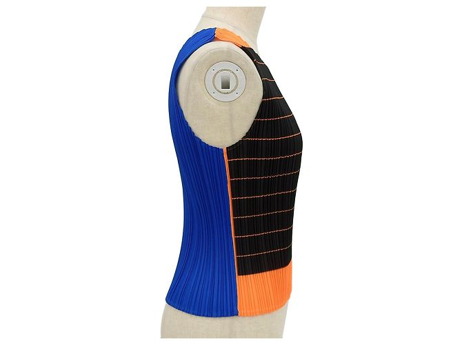 Issey Miyake Camiseta sin mangas de poliéster plisado PLEATS PLEASE Multicolor - vista 3
