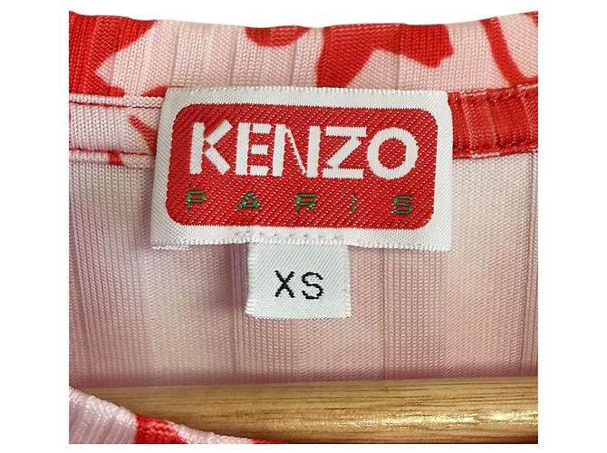 Top corto Medi FLOWER CAMO de Kenzo Blanco Roja - vista 4
