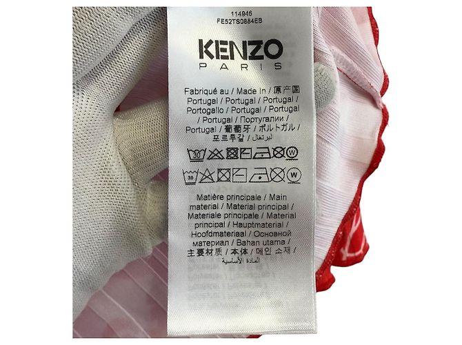 Top corto Medi FLOWER CAMO de Kenzo Blanco Roja - vista 5