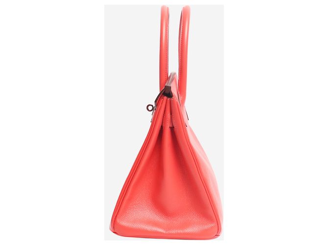 Hermès Borsa Birkin 30 rossa in pelle Togo Rosso - vue 2