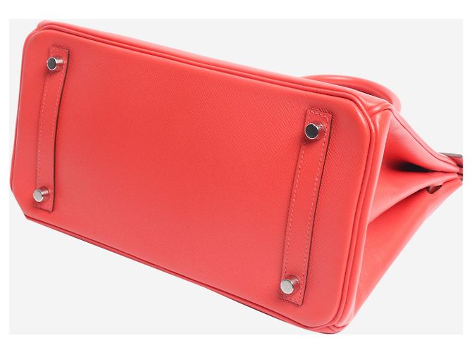 Hermès Borsa Birkin 30 rossa in pelle Togo Rosso - vue 4