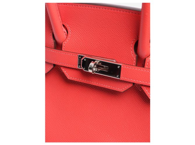 Hermès Borsa Birkin 30 rossa in pelle Togo Rosso - vue 5
