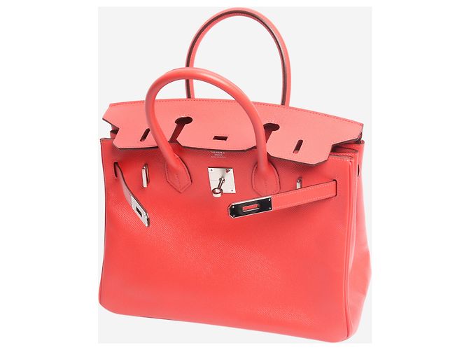Hermès Borsa Birkin 30 rossa in pelle Togo Rosso - vue 6