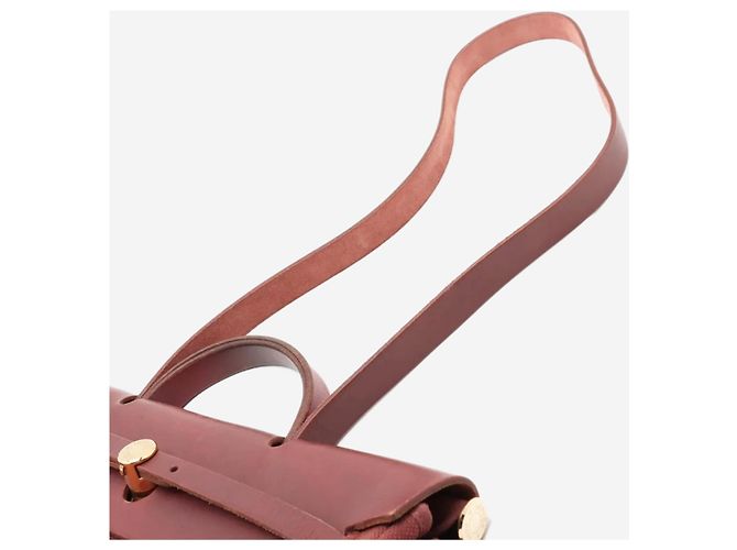 Hermès Herbag MM vintage 2001 bordeaux Marrone - vista 7