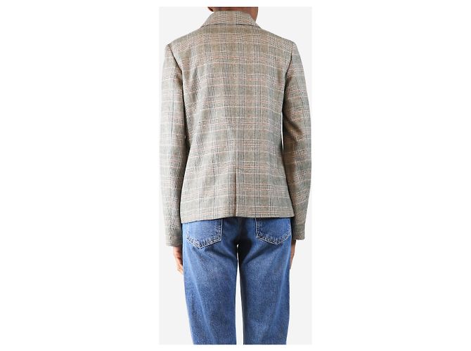 Bonpoint Grey check jacket - size UK 6 - view 2