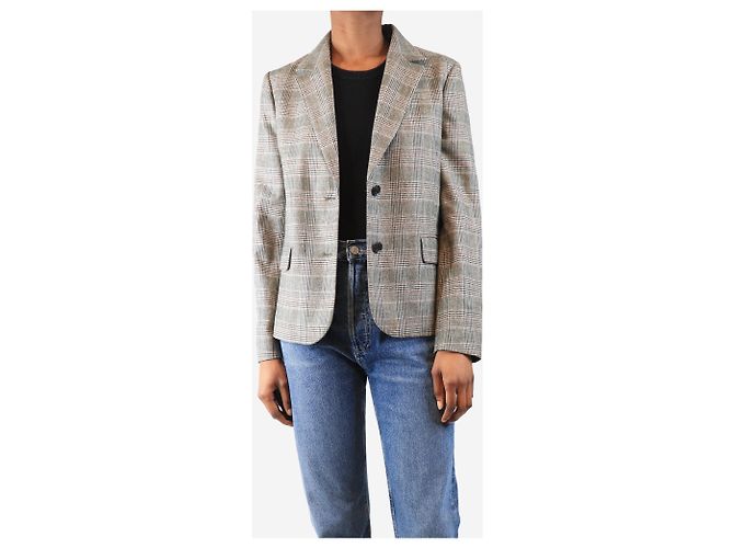 Bonpoint Grey check jacket - size UK 6 - view 3