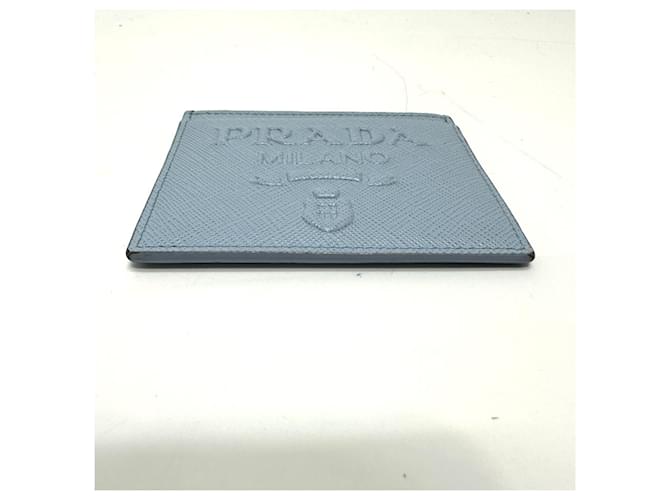 Saffiano Prada Hellblauer Reisepasshalter - Ansicht 3