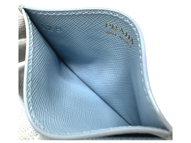 Saffiano Prada Hellblauer Reisepasshalter - Ansicht 9