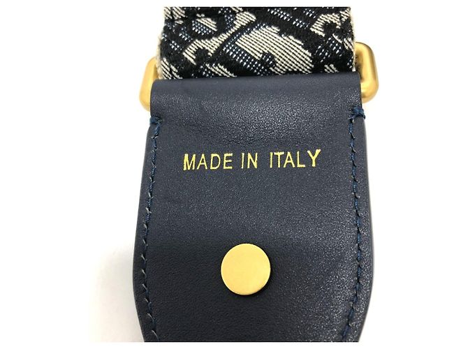 Medaglione con logo Dior Oblique e tracolla Christian Dior Blu navy - vista 13