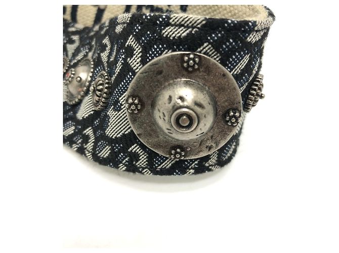 Medaglione con logo Dior Oblique e tracolla Christian Dior Blu navy - vista 15