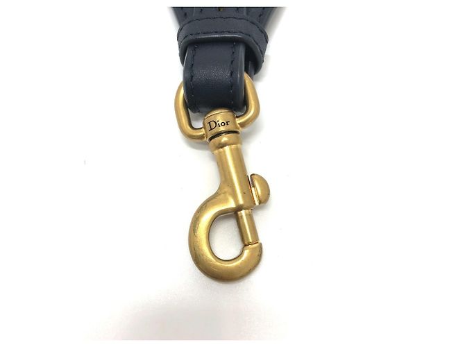 Medaglione con logo Dior Oblique e tracolla Christian Dior Blu navy - vista 6