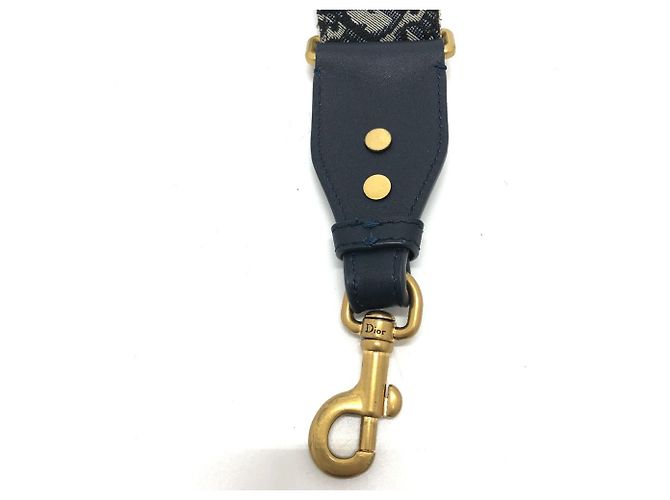 Medaglione con logo Dior Oblique e tracolla Christian Dior Blu navy - vista 8