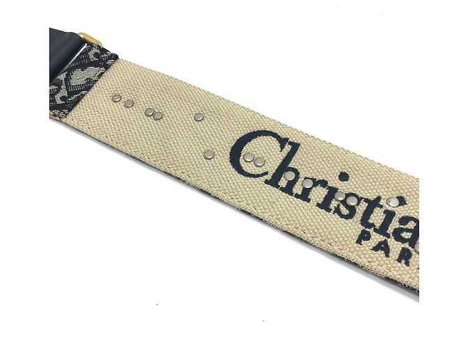 Medaglione con logo Dior Oblique e tracolla Christian Dior Blu navy - vista 9