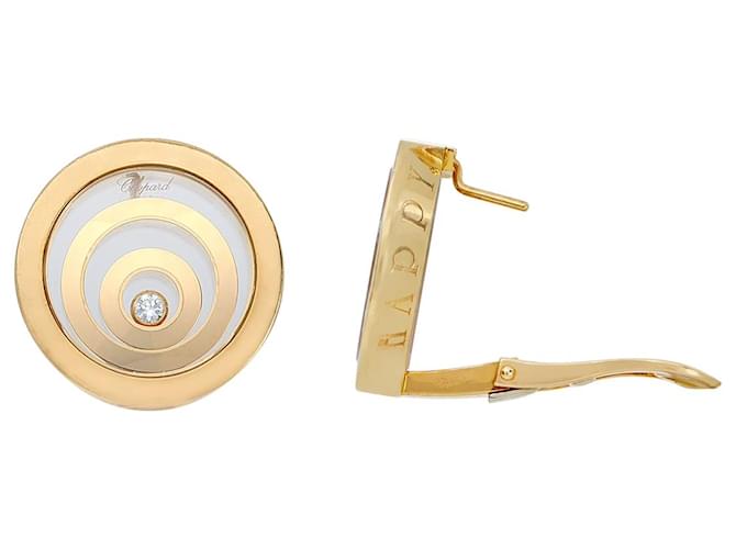 Orecchini Chopard Happy Spirit Oro Giallo - vista 3
