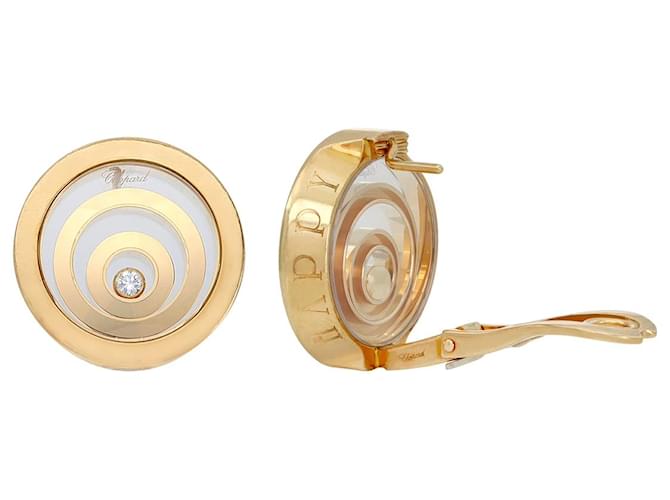 Orecchini Chopard Happy Spirit Oro Giallo - vista 4