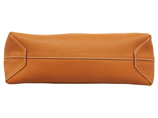 Borsa Tote Hermès Double Sens 45 D'oro Arancione - vista 3