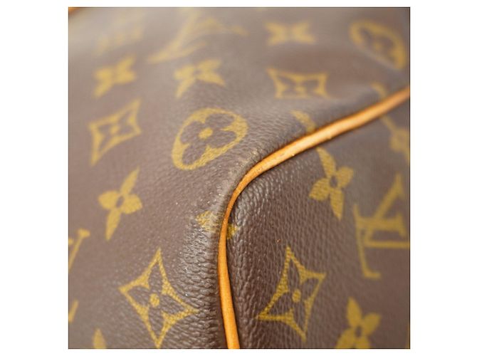 Borsa Boston Keepall Bandoulière 50 Monogram Louis Vuitton Marrone - vista 6