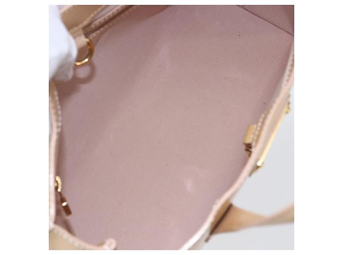 Borsa Louis Vuitton Wilshire Monogram Vernis PM Beige - vista 5