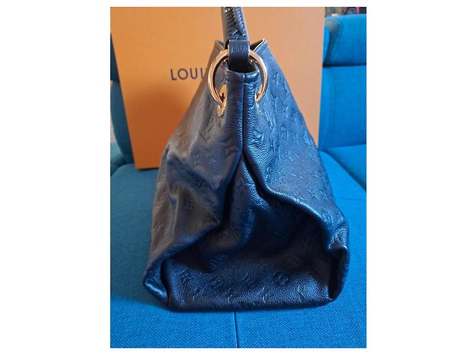 Borsa a mano Louis Vuitton Artsy in pelle nera Nero - vista 7