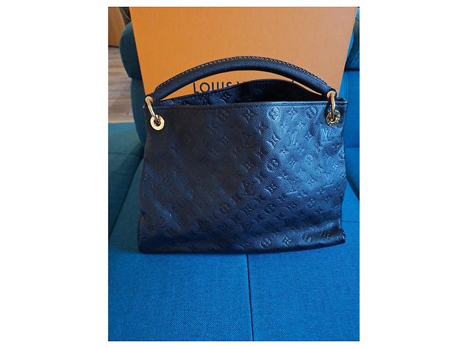 Borsa a mano Louis Vuitton Artsy in pelle nera Nero - vista 8
