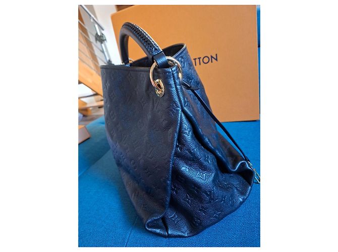 Borsa a mano Louis Vuitton Artsy in pelle nera Nero - vista 9
