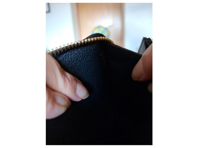Cartera Louis Vuitton Zippy de piel negra Negro - vista 11