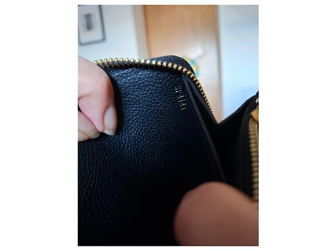 Cartera Louis Vuitton Zippy de piel negra Negro - vista 12