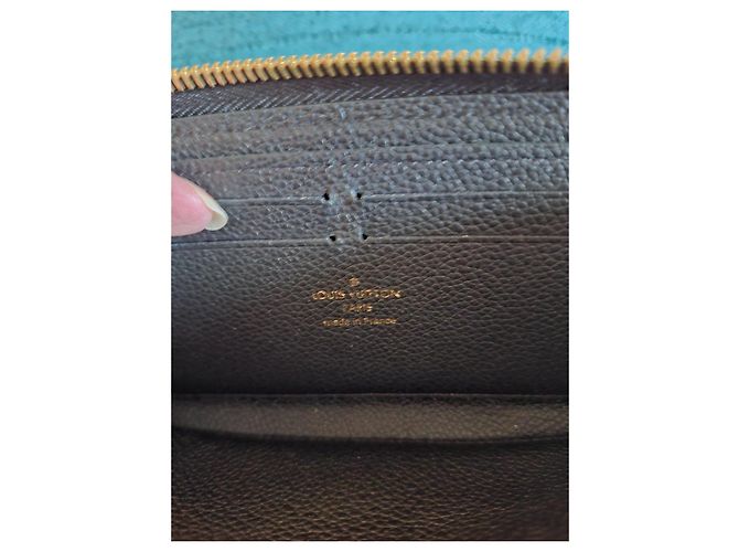 Cartera Louis Vuitton Zippy de piel negra Negro - vista 8