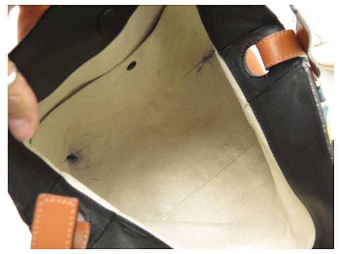 BORSA LOEWE V BUCKET 303.30.N14 PELLE CAMMELLO BORSA A SPALLA - vista 7