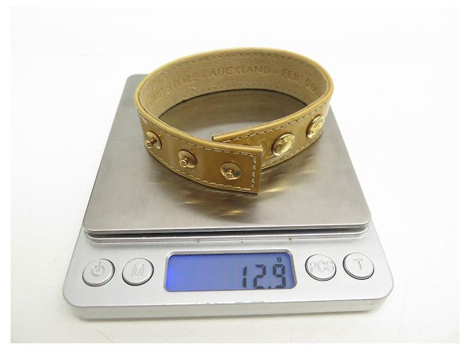 BRACCIALE LOUIS VUITTON VIP LV CUP AUCKLAND 2001 CUOIO MONOGRAMMA LUCIDO BEIGE - vista 11
