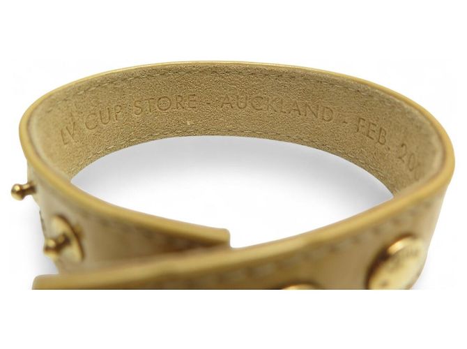 BRACCIALE LOUIS VUITTON VIP LV CUP AUCKLAND 2001 CUOIO MONOGRAMMA LUCIDO BEIGE - vista 6