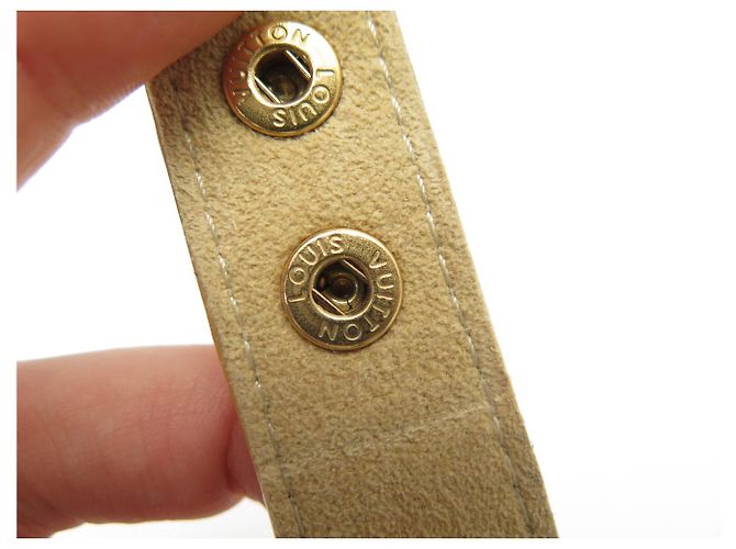 BRACCIALE LOUIS VUITTON VIP LV CUP AUCKLAND 2001 CUOIO MONOGRAMMA LUCIDO BEIGE - vista 8